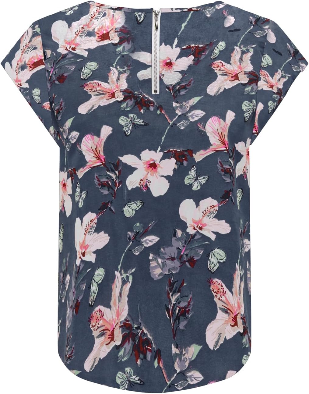 ONLY Damen Onlvic Ss AOP Top Noos Ptm Top 36 Blau, 36 Blau