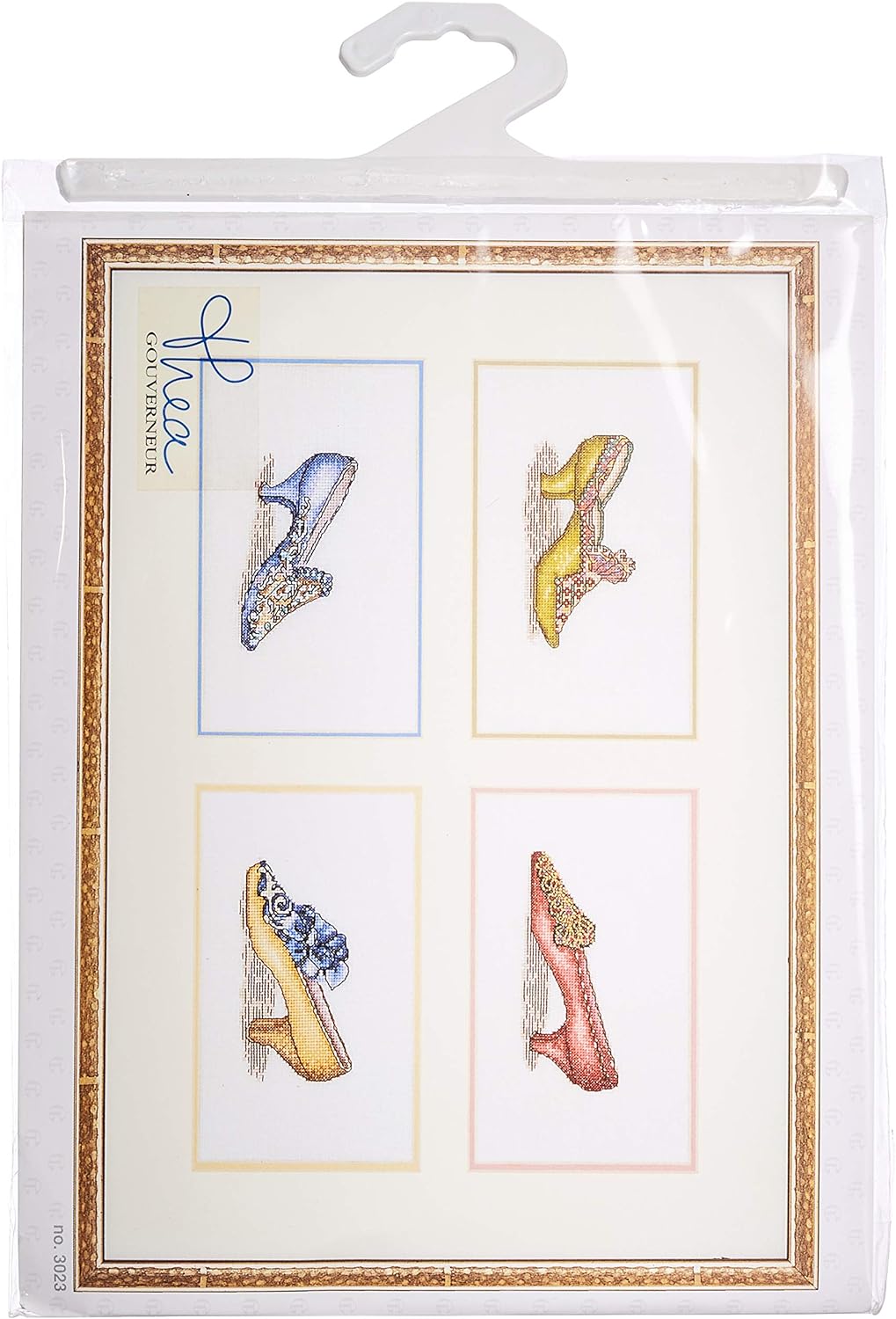 Thea Gouverneur 3023A Kreuzstich-Set, Mehrfarbig, 24x39cm 24x39cm Mehrfarbig, 24x39cm Mehrfarbig