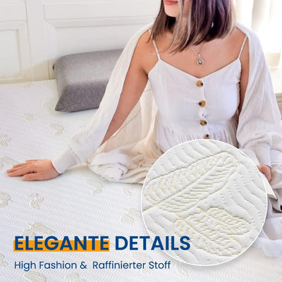 Newentor® Matratzen Topper 200x200cm H4 H5 Hart, Matratzentopper 200x200 Gel Boxspringbett Schlafsof