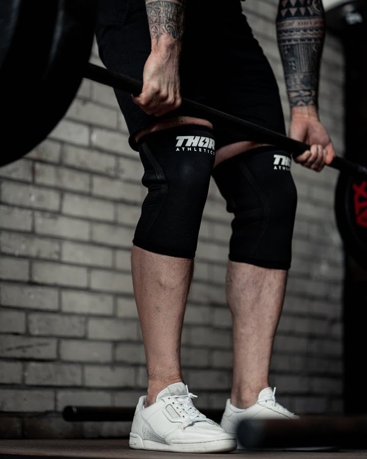 Thor Athletics Kniebandagen, Kniestütze für Gewichtheben, Powerlifting, Bodybuilding, Crossfit, Fitn