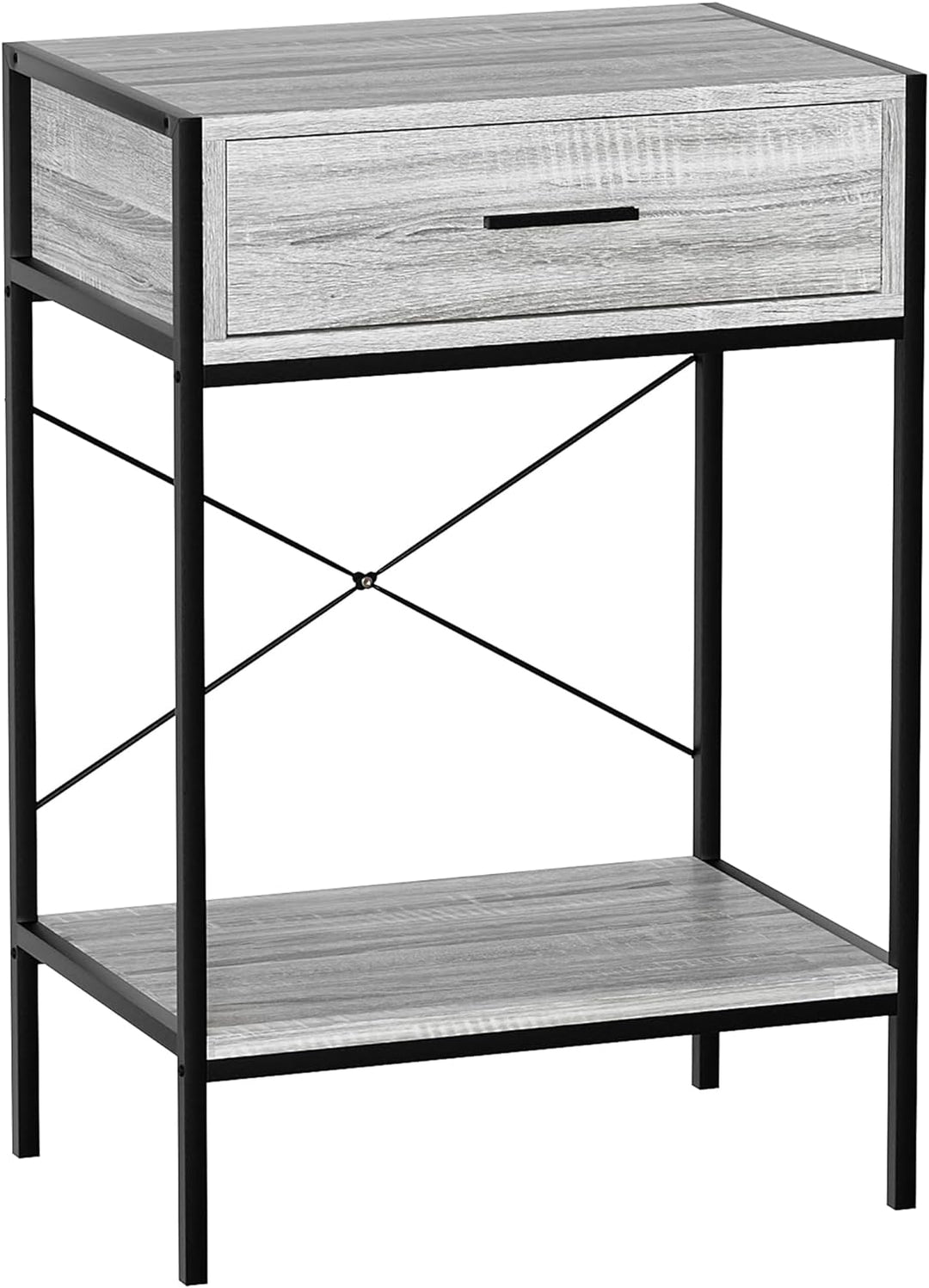 Vida Designs Brooklyn Konsolentische, Holz, Grau, 1 Drawer Grau 1 Drawer, Grau 1 Drawer