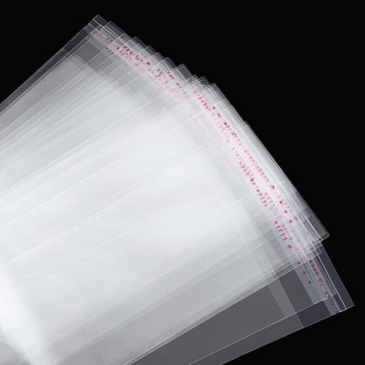 Lange Selbstklebende Zellophanbeutel 1000pcs 5x15cm Klare Cello Beutel 50µm Cellophantüten Klebevers