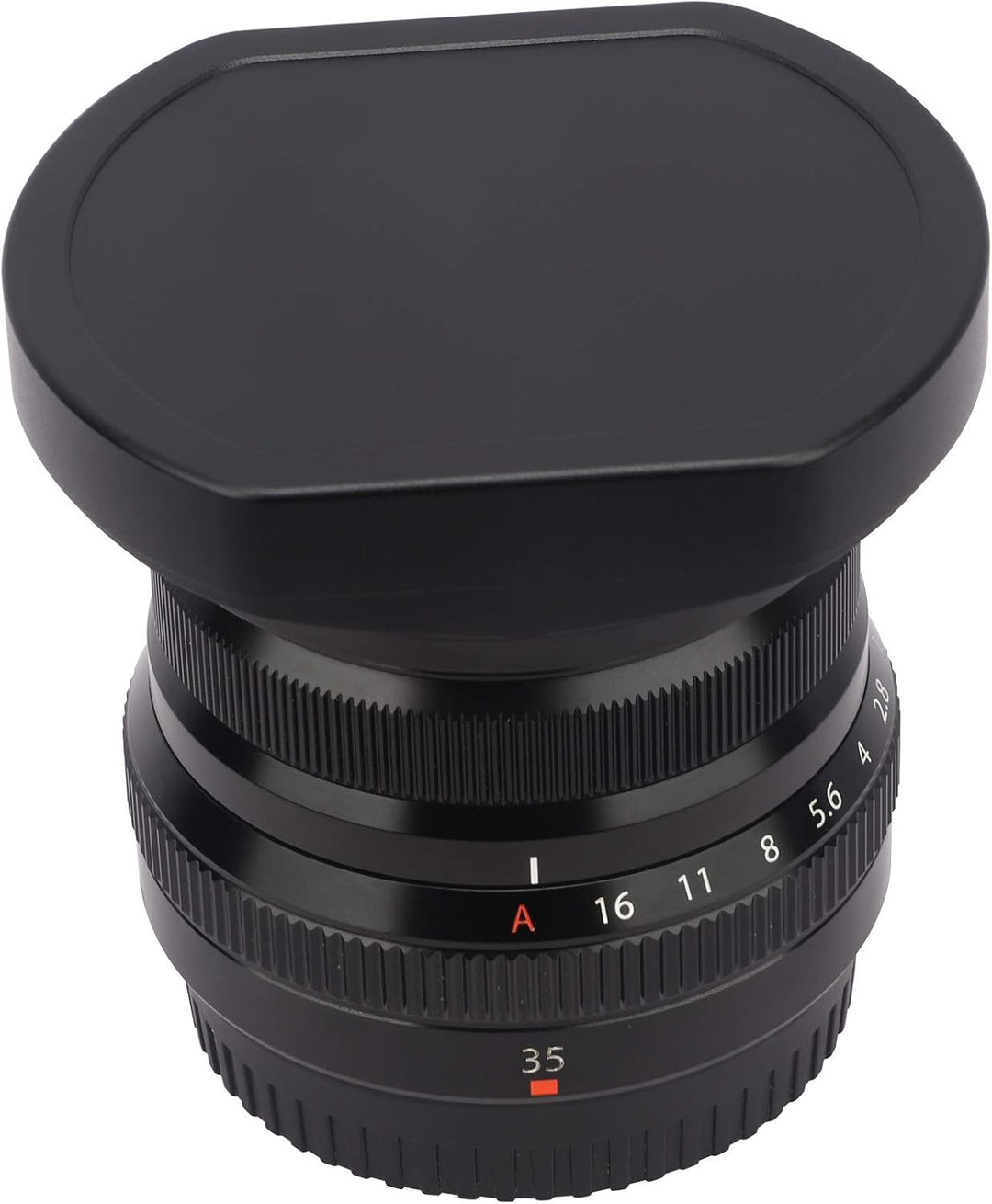 Haoge Gegenlichtblende aus Metall, quadratisch, Bajonett-Gegenlichtblende für Fujinon XF 35mm F2 R W