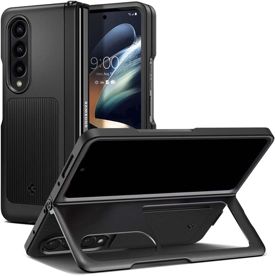 Spigen Neo Hybrid S Hülle Kompatibel mit Samsung Galaxy Z Fold 4 5G -Schwarz, Schwarz