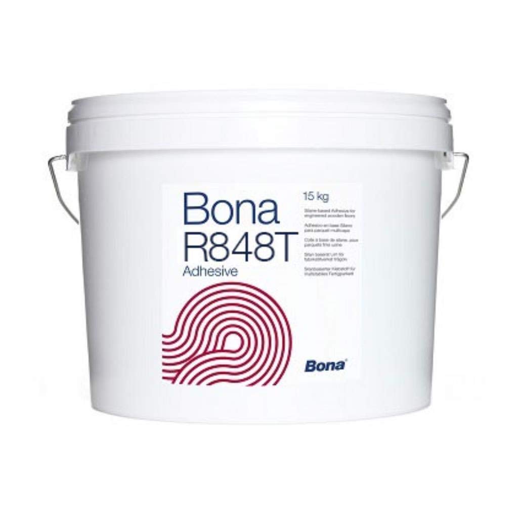 Bona R848T 15 kg Parkettkleber, Silikon, Flüssig, Klar, Hoch viskos, Wasserfest, Schnelltrocknend, A