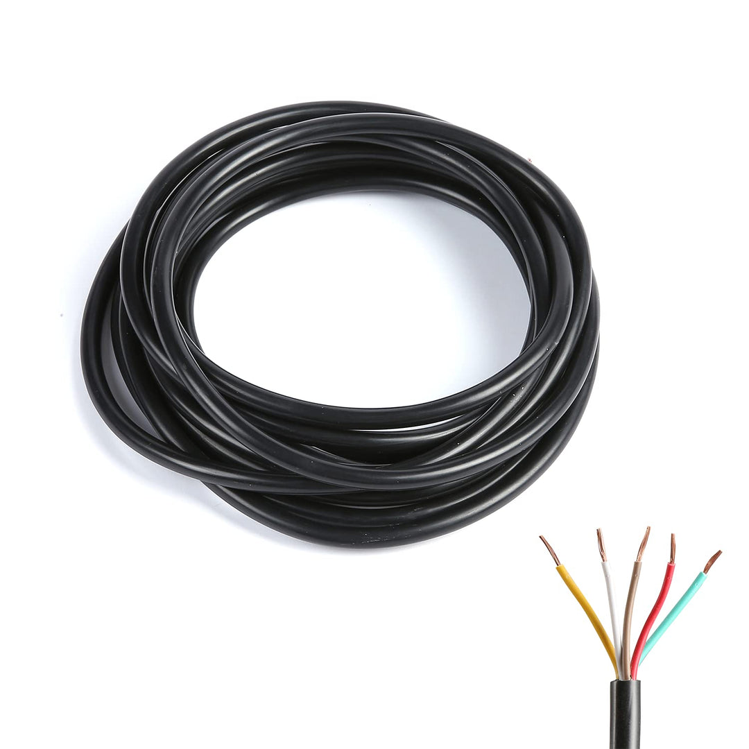 5 Pin 5m Anhänger Kabel,Autokabel Kabel rund,Automotive 5 Core Kabel,12AMP 0.65mm²,für Anhänger Cara