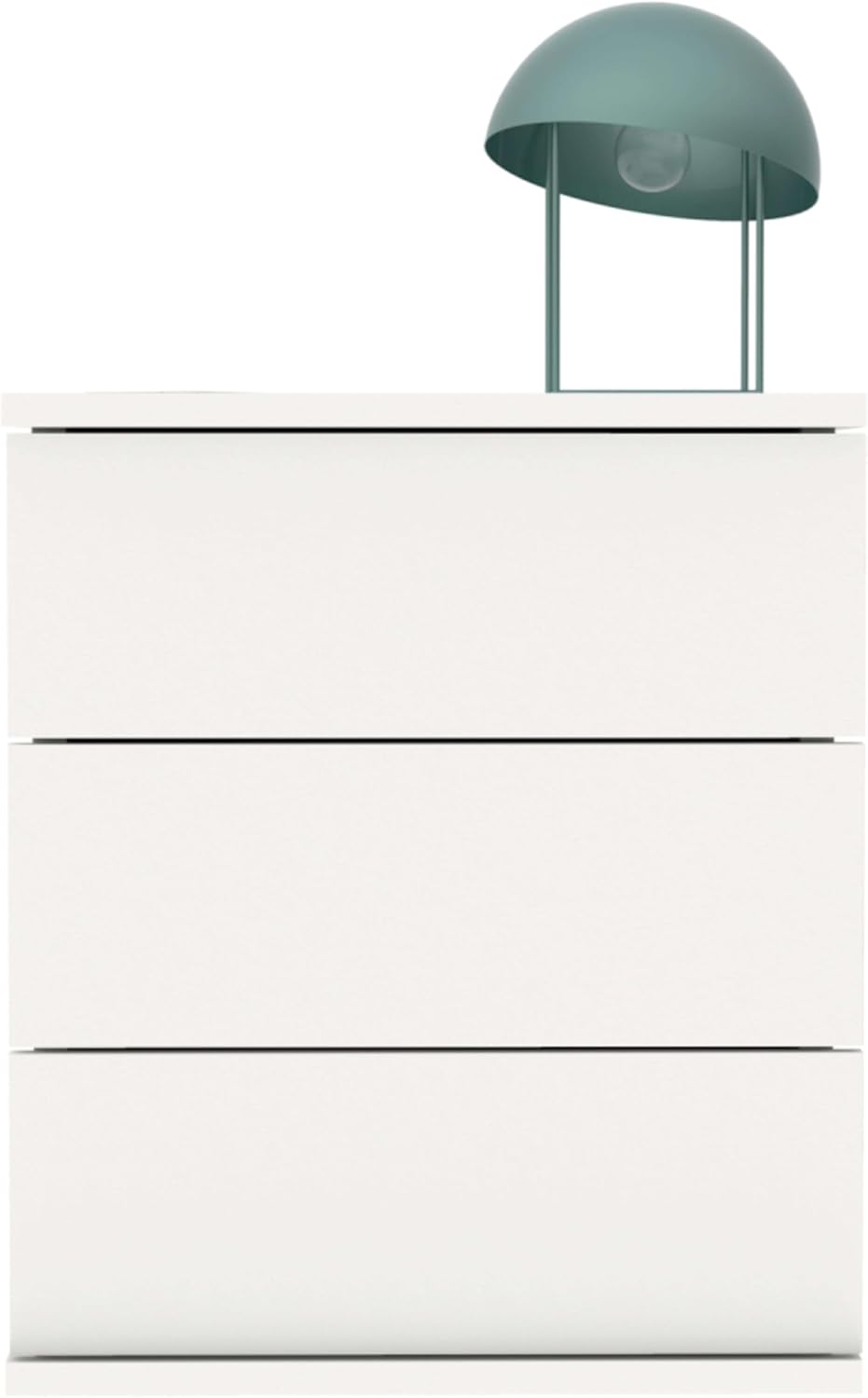 MUEBLES PITARCH ELSA Tisch, Spanplatte aus Partikeln und Melamin mit hoher Dichte, weiss, 48.5 x 41