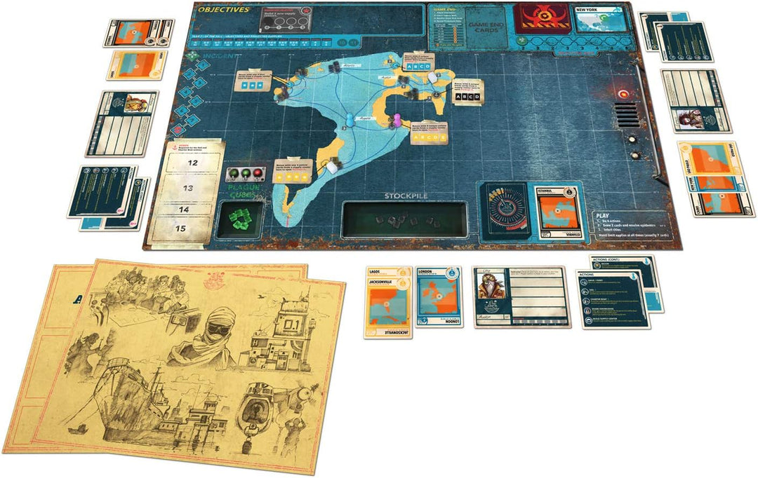 Z-Man Games , Pandemic Legacy Season 2 Yellow Edition, Board Game, Ages 13+, for 2 to 4 Players, 60