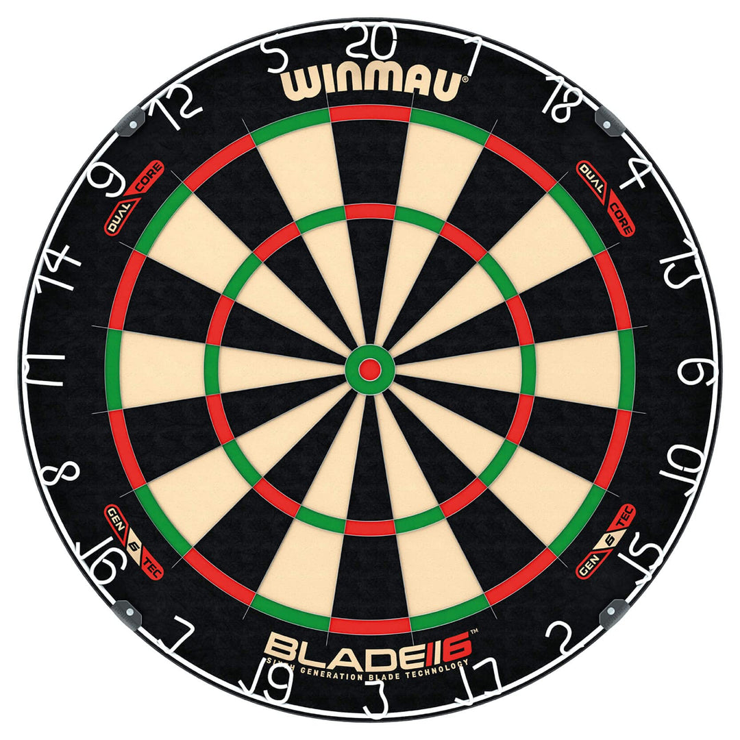 WINMAU Blade 6 Series Professional Bristle Klassische Dartboard Blade 6 Dual Core, Blade 6 Dual Core