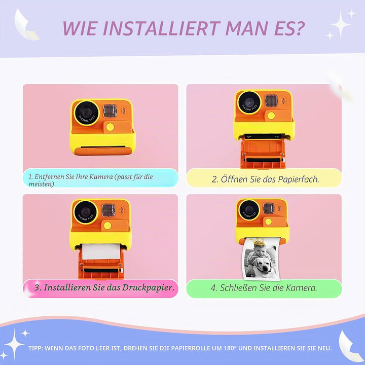 Sofortdruck Kinderkamera-Papierrolle, Nachfüllpackung, HD-Druck-Kamera-Papier-Nachfüllpackung für di
