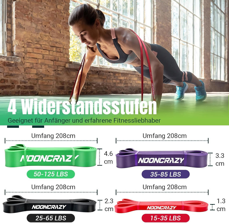 Resistance Bands, Verschiedene Ebenen Widerstandsbänder mit Türanker und Handgriffen, Fitnessbänder