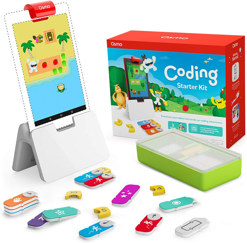 Osmo - Coding Starter Kit für Fire Tablet - 3 lehrreiche Lernspiele - Ab 5-10 Jahren - Programmieren