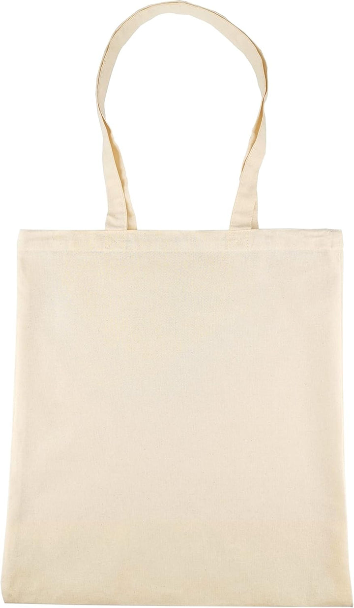 IDEA HOME-25 Stück Baumwolltasche 38x42cm- Jutebeutel Gross - Stoffbeutel Unbedruckt, Personalisieru