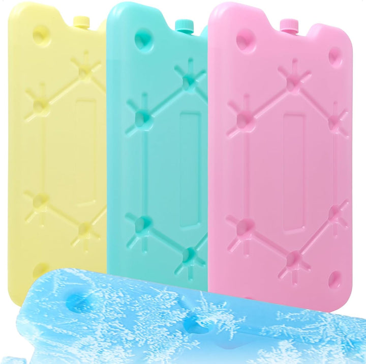 com-four® 4X Extra flaches Kühlakku - Platzsparend und ideal für Kühlbox und Kühltasche - Grosses Kü