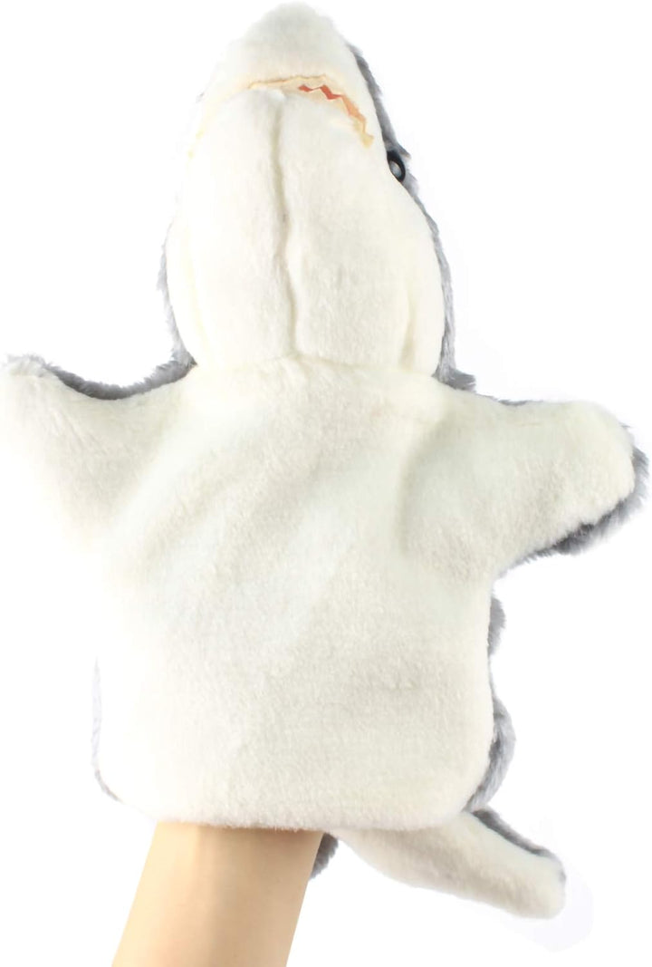 Andux Zone Schöne Plüsch Handpuppe Stofftier Spielzeug (SO-06 Grauer Hai), So-06 Grauer Hai
