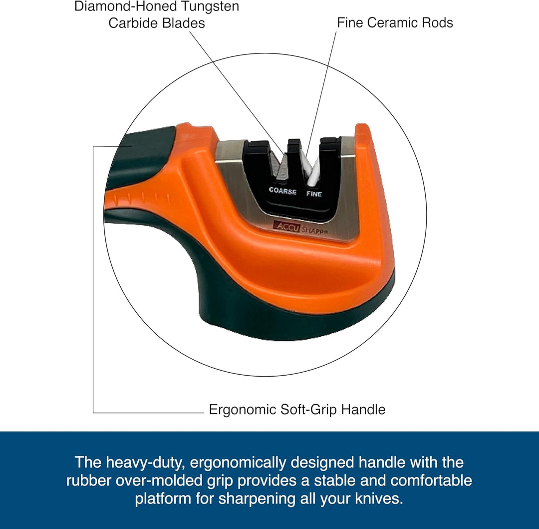 Accusharp AccuSharp Pull Through Sharpener Orange Orange/Grün, Orange/Grün