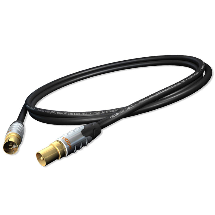 Hicon Ambience 1,5m HDTV digital TV Antennenkabel 4-Fach geschirmt 75 Ohm 120dB 150cm - HIA-AFAM-015