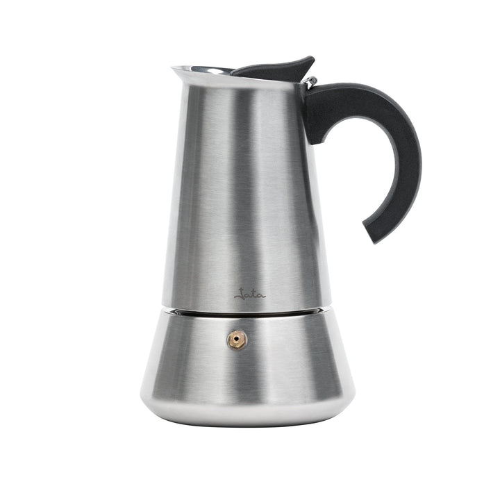 Jata Hogar Espressokocher, Edelstahl, Silber, 13 cm