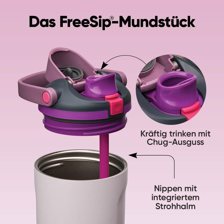 Owala FreeSip Sway Isolierte Edelstahl Trinkflasche mit Strohhalm und 2‑in‑1‑Trinköffnung, 890ml, in