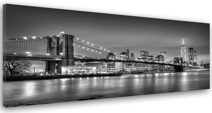 Feeby Bilder Brooklyn Bridge New York 150x50 cm Wohnzimmer Schlafzimmer Büro Flur Küche Wandbilder M