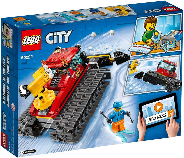 LEGO 60222 City Pistenraupe, Bauspielzeug mit 2 Minifiguren, Winter-Sets für Kinder