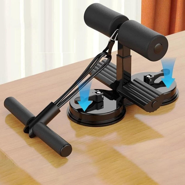 Sit-up-Assistent-Stange mit Widerstandsband,Portable Sit Up Assistant Sit Up Trainingsgerät,Bauchker