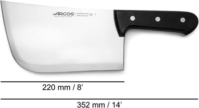 Arcos 287800 Serie Universal - Hackmesser Metzgermesser - Klinge Nitrum Edelstahl 220 mm - HandGriff