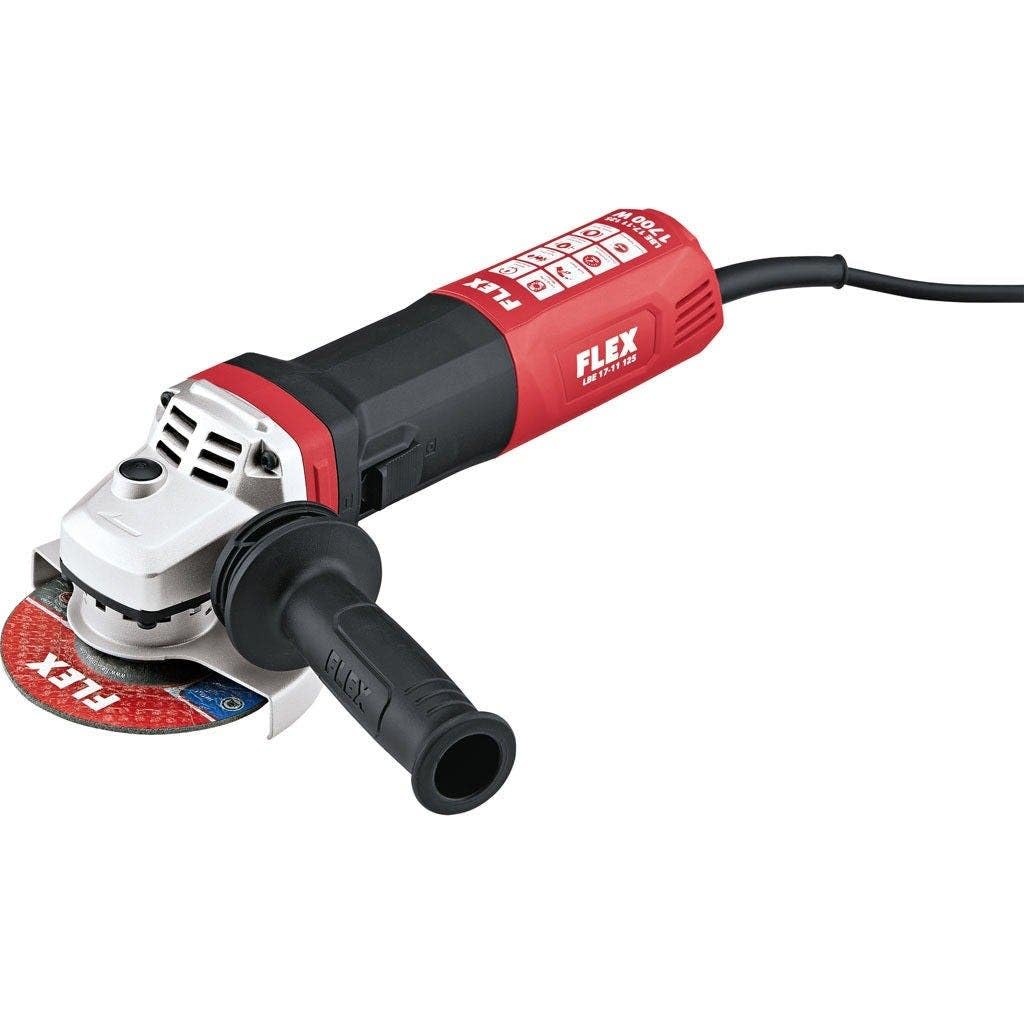 Flex Winkelschleifer LBE 17-11 125 (1700 W, variable Drehzahl + Bremse, Überlastschutz, CDC Konstant