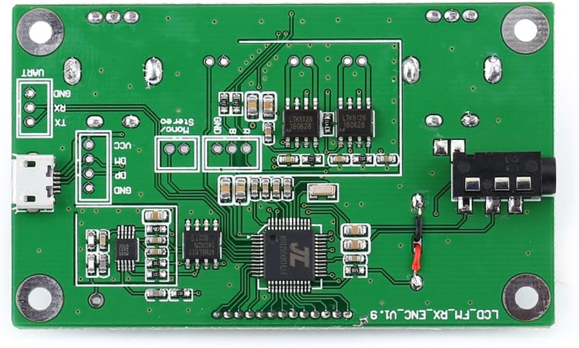 Mini DSP und PLL Digital Stereo FM Radio Funkempfängermodul 87-108 MHz Unterstützt die serielle Ansc