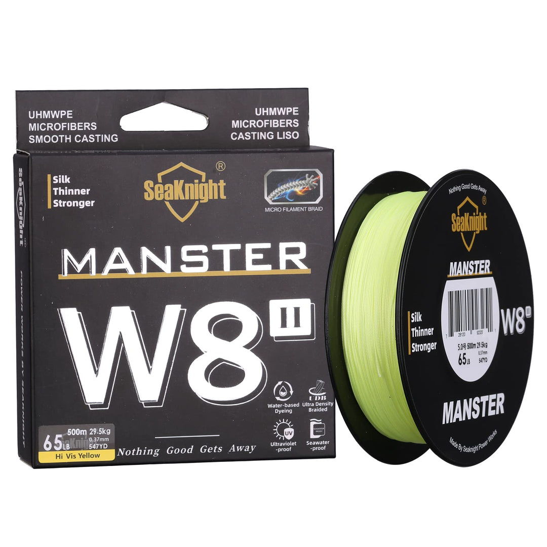 SeaKnight W8 II 8 Fach Angelschnur Geflochten Salzwasser 150M/300M/500M PE Geflochtene Angelschnur 8