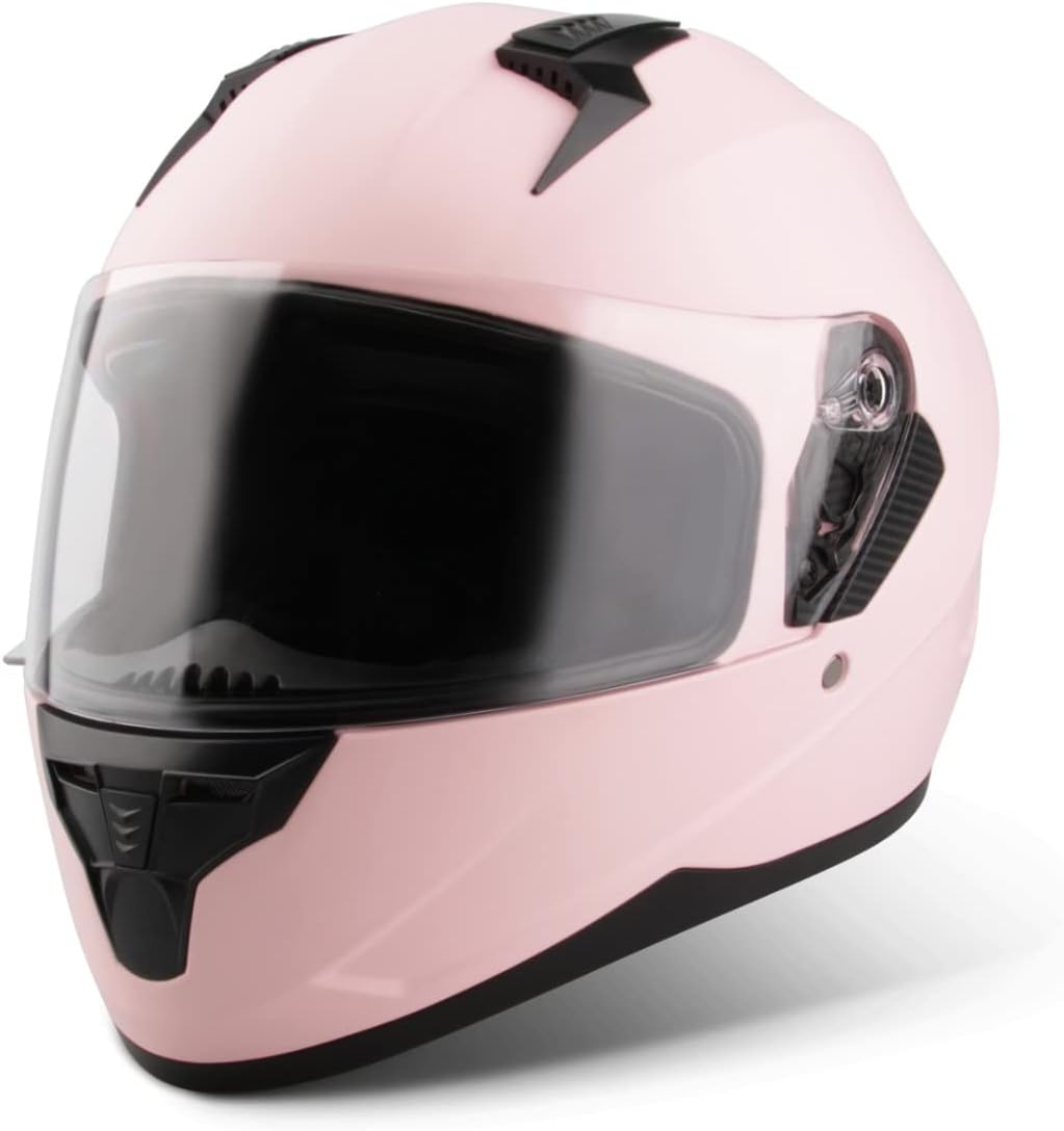 VINZ Kennet Integralhelm mit Sonnenblende | Motorrad Helm Vollvisierhelm Mopedhelm | Motorradhelm Fu