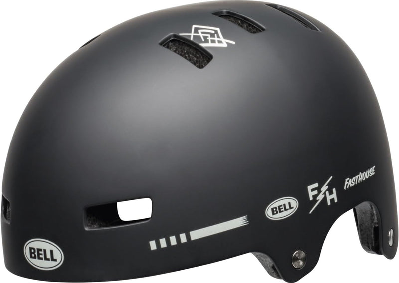 Bell Local BMX/Skate Helmet Matte Black/White Fasthouse 23 L, Matte Black/White Fasthouse 23 L