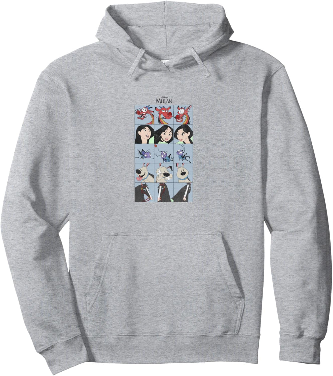 Disney Mulan Group Shot Portraits Box Up Pullover Hoodie