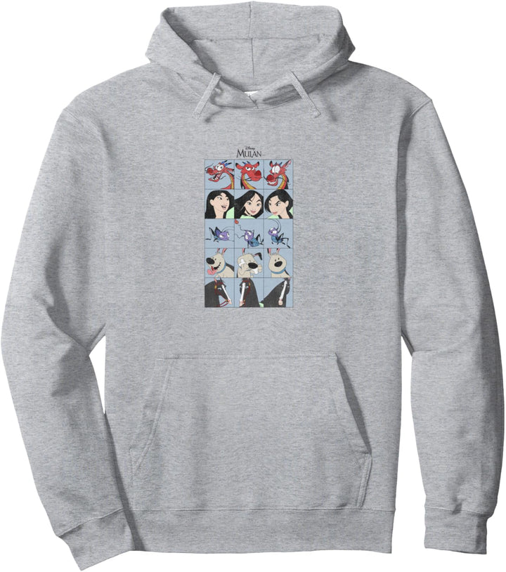 Disney Mulan Group Shot Portraits Box Up Pullover Hoodie
