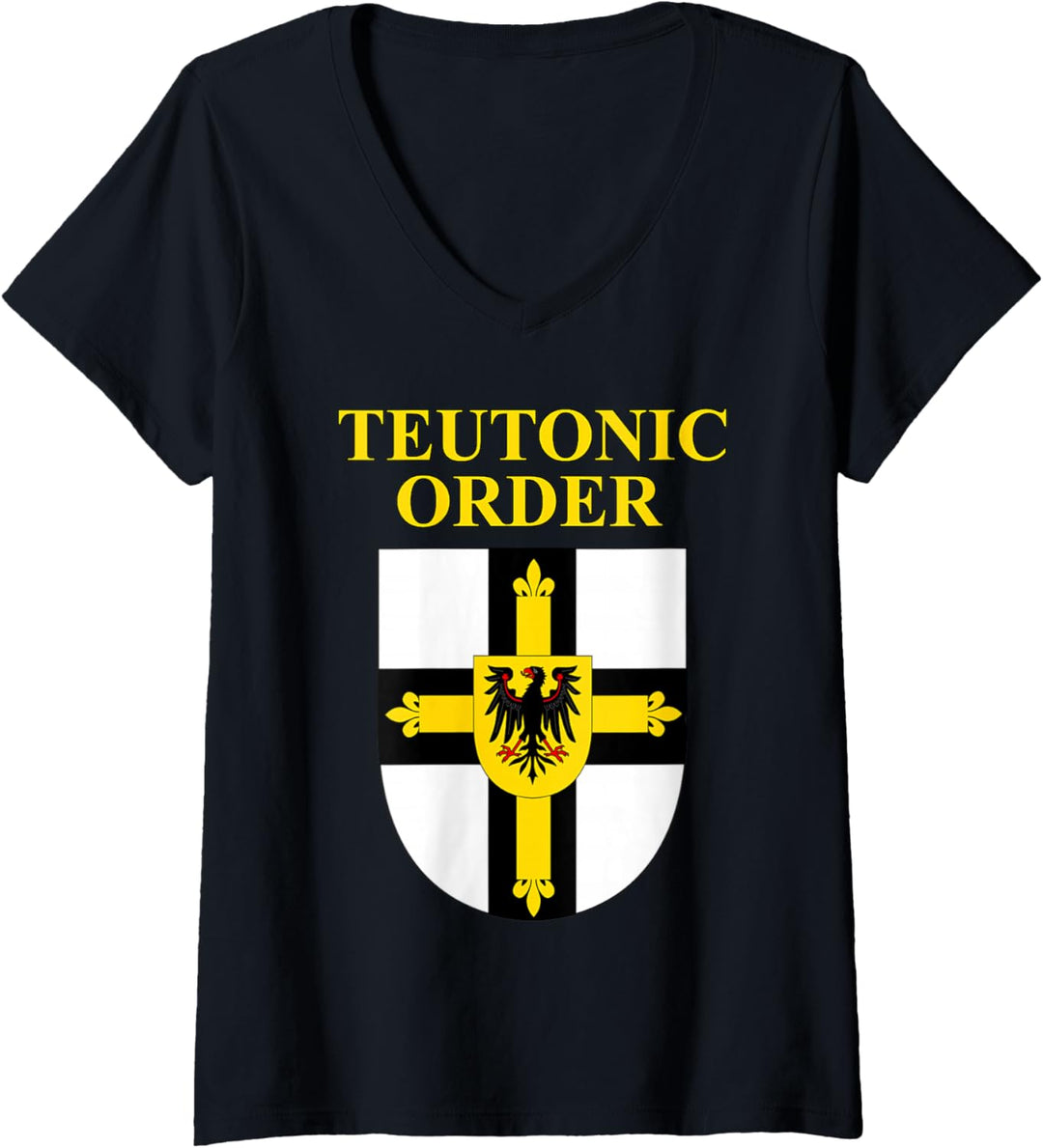 Symbol des Deutschen Ordens des Deutschen Ordens T-Shirt mit V-Ausschnitt