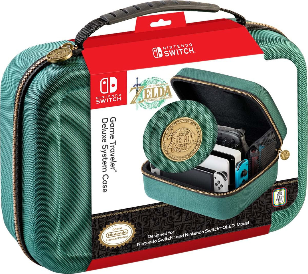 Nintendo Big Ben Legend of Zelda Tears of The Kingdom Videospielkoffer, grün