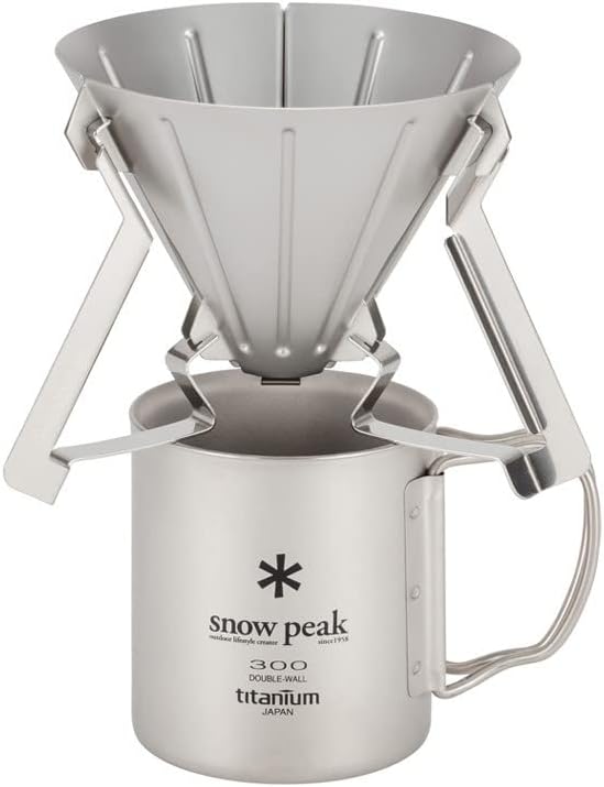 Snow Peak Field Barista CS-117 Kaffee-Tropfer, zusammenklappbar, Edelstahl, Stahl Einheitsgrösse, St