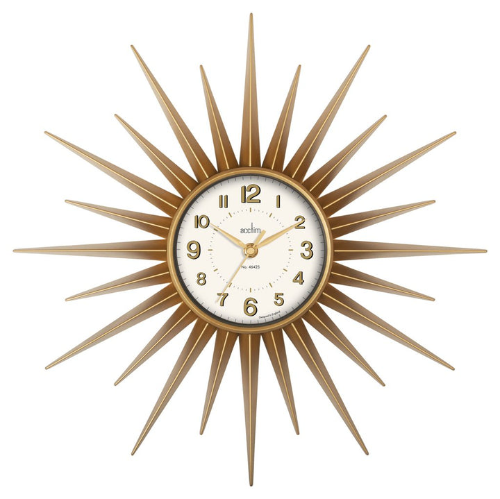 Acctim 21760 Stella 43 cm Strahlenkranz-Wanduhr, Gold