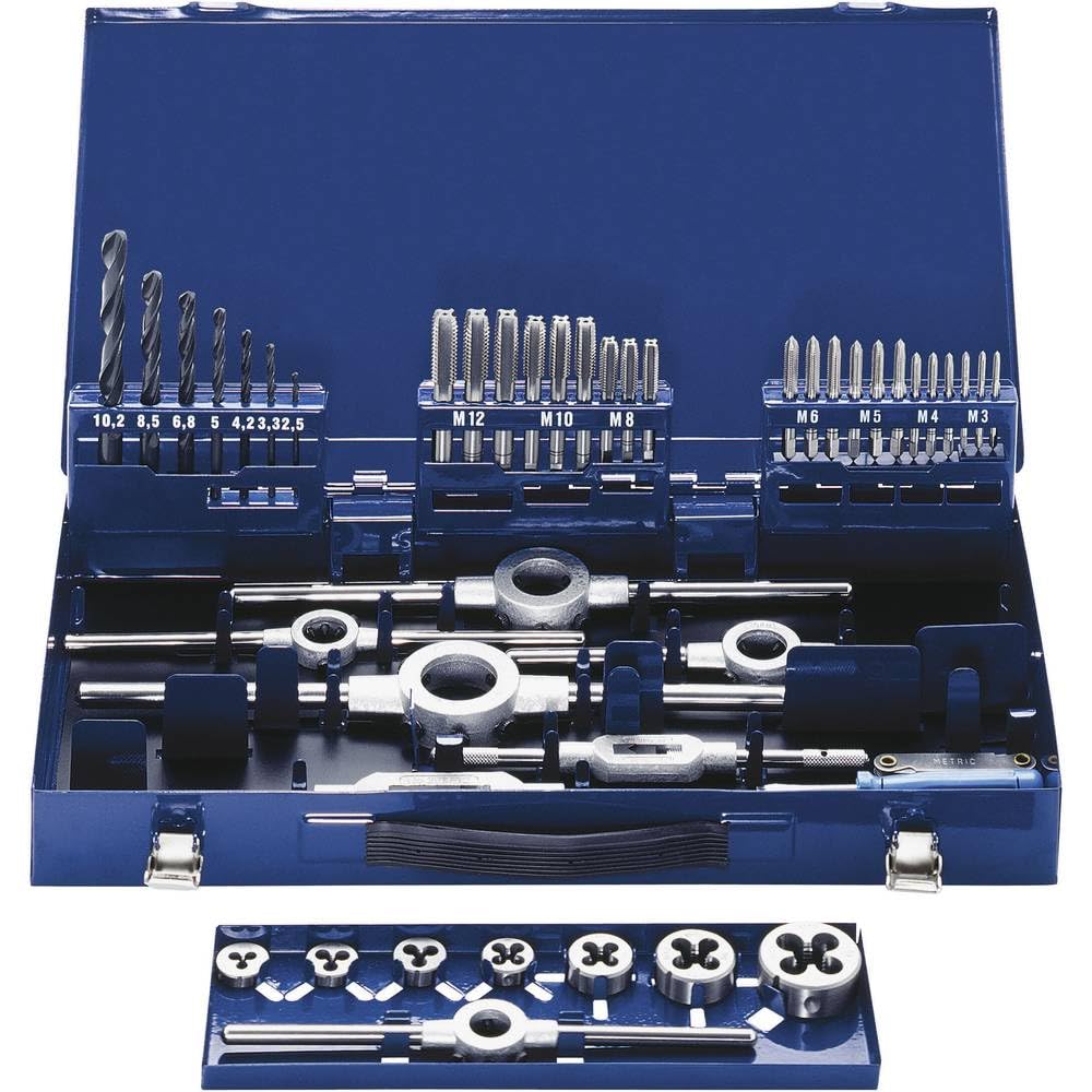 Exact 10721 Eventus Gewindeschneidsortiment 49-teilig, STM15SF M3-M12