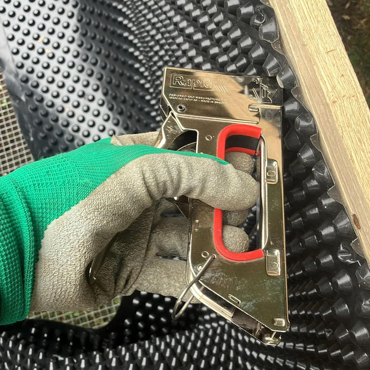 Handelskönig Hochbeetfolie Noppenfolie Noppenbahn Grundmauerschutz 1 m x 10 m = 10 m² Dichtungsbahn