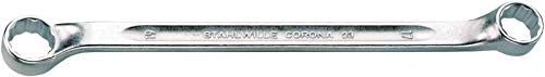 STAHLWILLE 41072123 41072123-Llave de DOS Bocas en Estrella Serie 23 peso 0,28 Kg, Silbern, 21 X 23