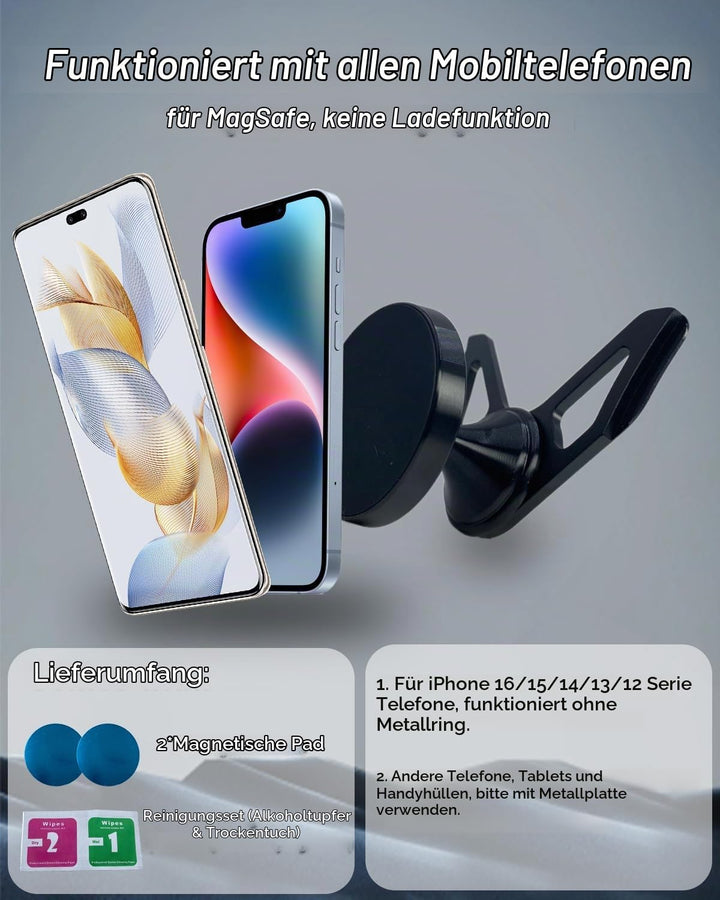 Magnet Handyhalterung kompatibel mit Audi A1 S1 8X 2010-2018, Universelle Halterung Phone Holder für
