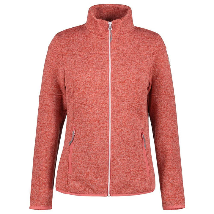 ICEPEAK Strickfleecejacke für Damen Anahola ohne Kapuze M Rot, M Rot