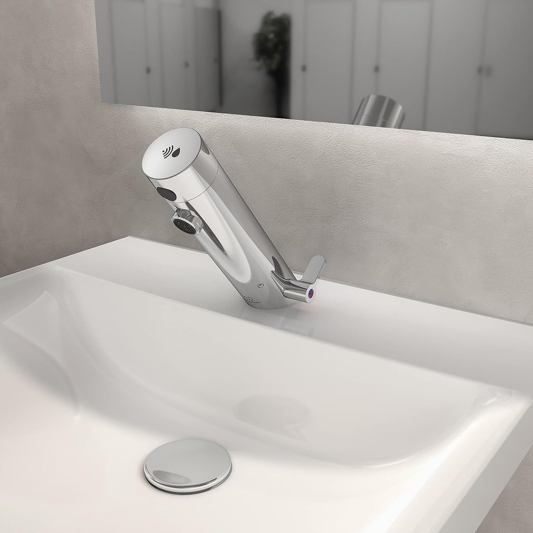 Ideal Standard A7558AA Sensorflow Sensor-Waschtischarmatur Kalt- / Warmwasser Netz Chrom, Kalt- / Wa