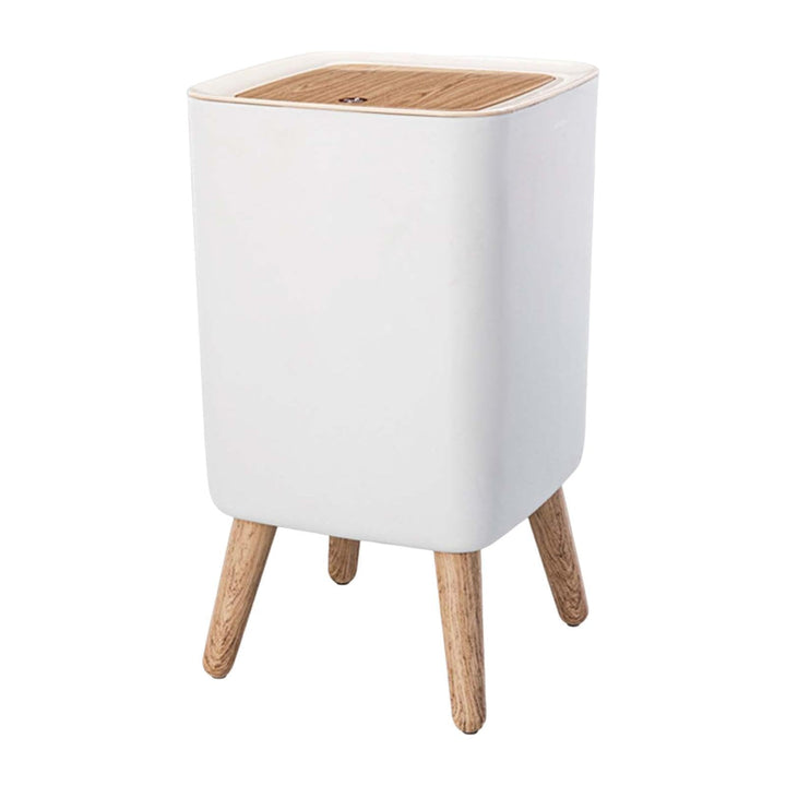 Kitchen Move MALMO SQUARE Touch-Kosmetikeimer mit Füssen, 10 l, Holzfarben