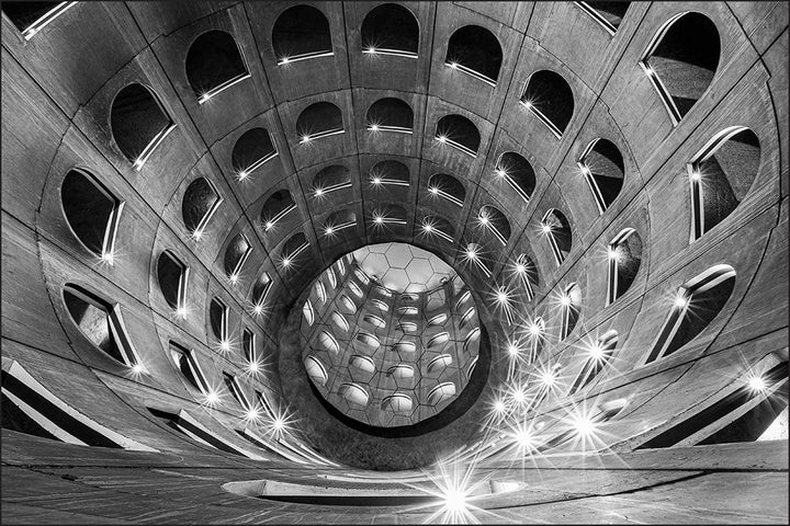 Muralo Fototapete 3D Effekt 270 x 405 cm Vlies Wand Tapete Tunnel Abstraktion Optische Täuschung 3D