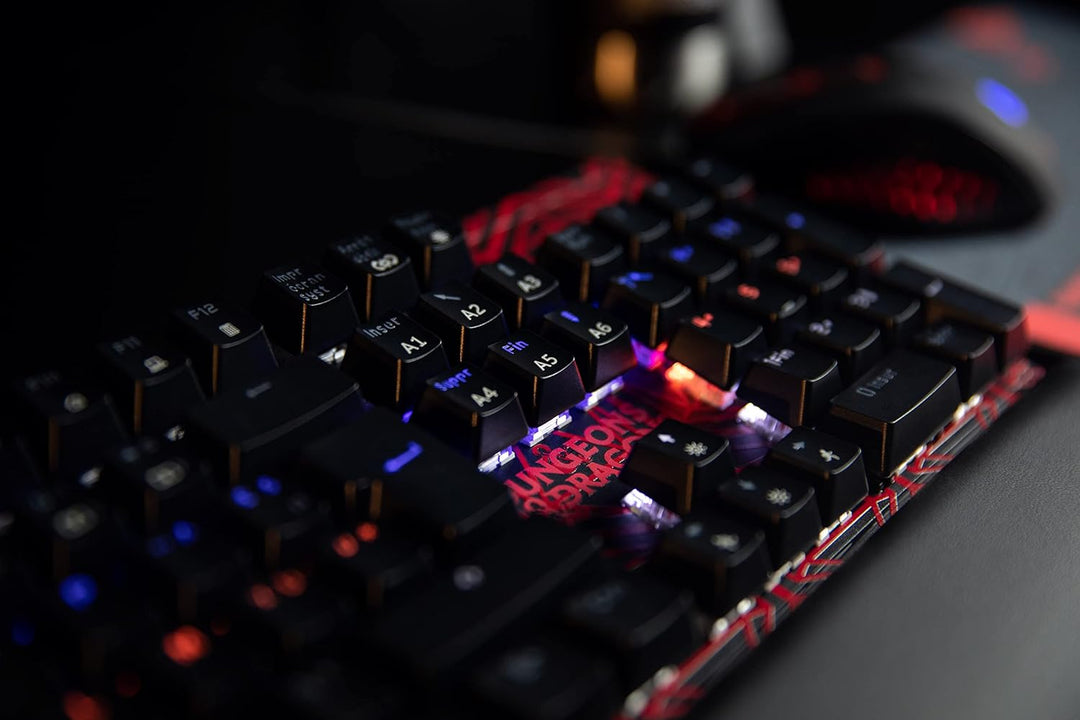 Konix Dungeons & Dragons Kabelgebundene mechanische Gaming-Tastatur AZERTY - Anti-Ghosting - 20 Lich