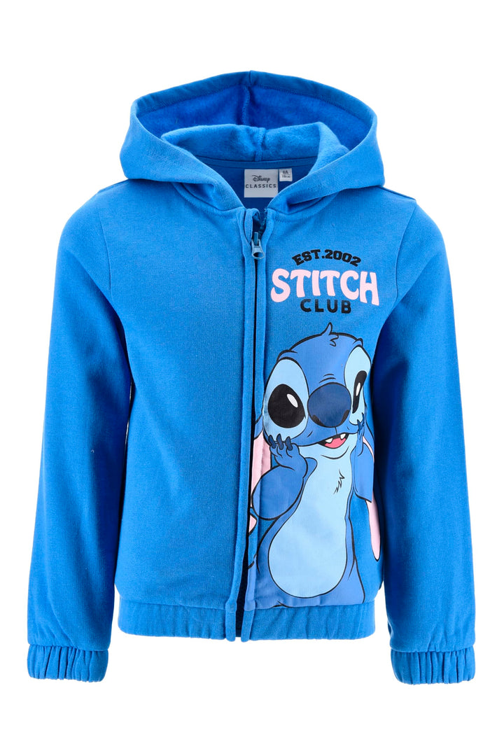 Disney Stitch Mädchen Kapuzenpullover, Pullover mit Reissverschluss, Geschenk für Mädchen, Grössen 3