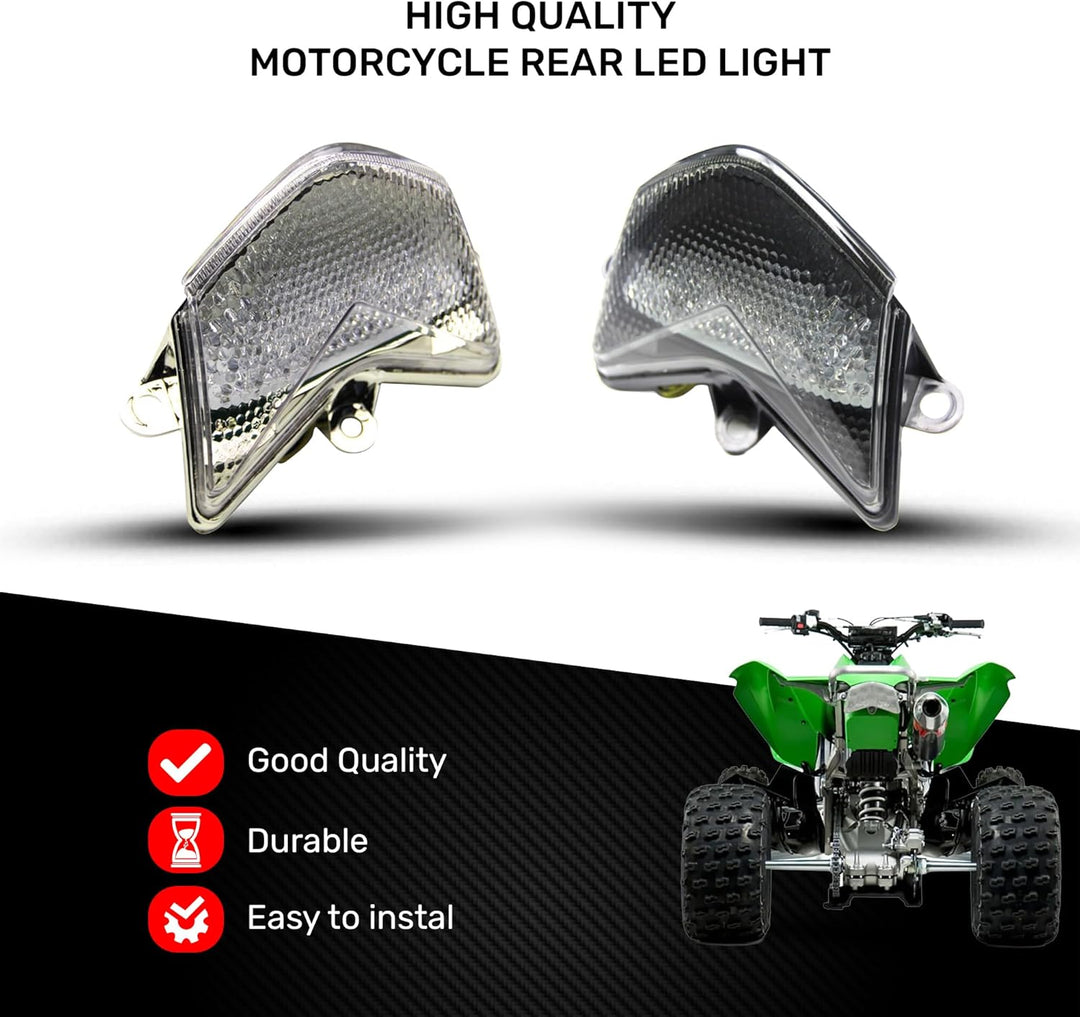 avdb-moto LED-Bremslicht mit integrierten Blinker kompatibel mit Kawasaki ZX10R 2004/2005 (Getönt),