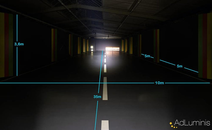 AdLuminis Blackline LED Arbeitsscheinwerfer Einbau 45 Watt 3150 Lumen, Spot, Zusatzscheinwerfer, Arb